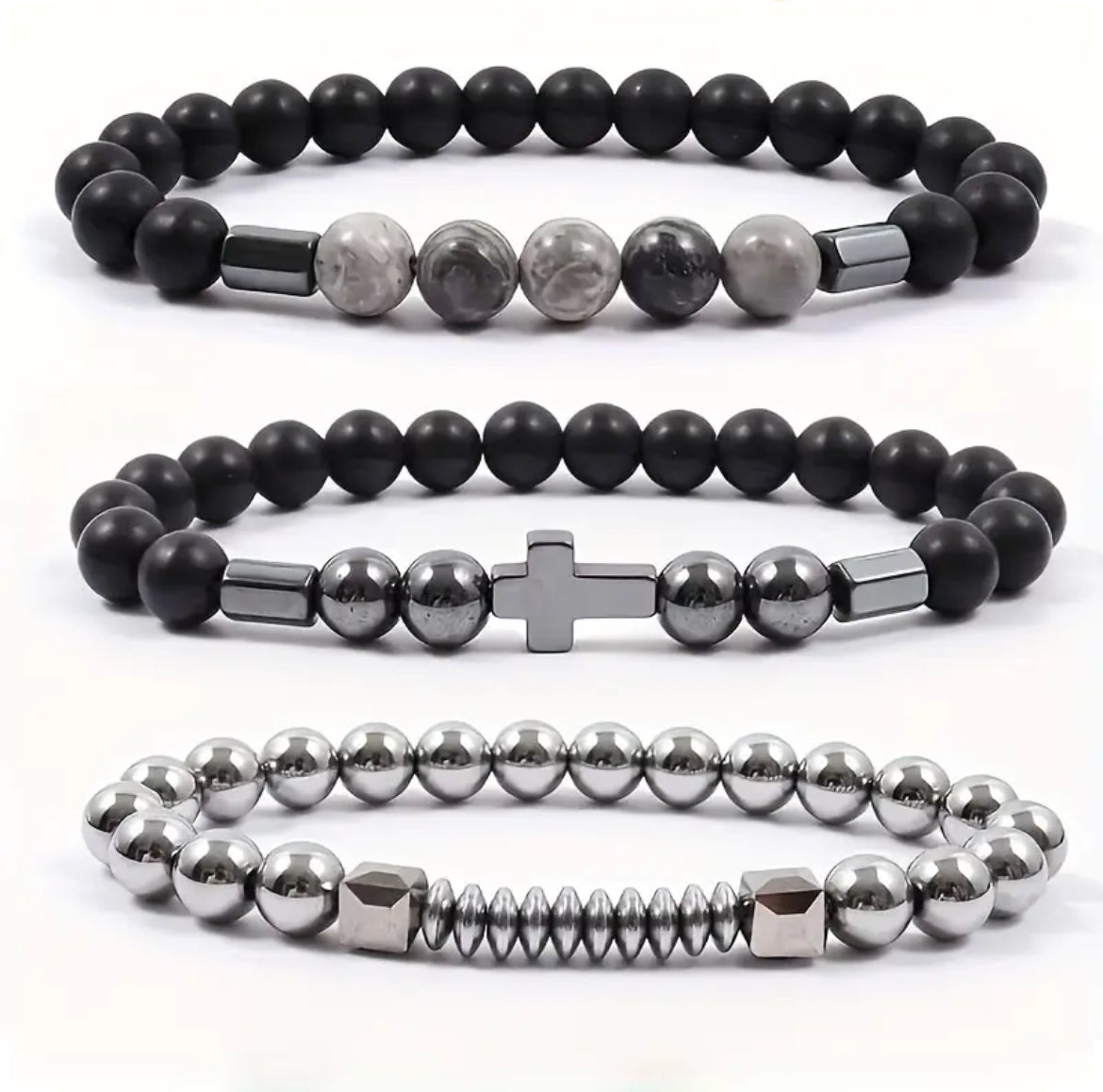 🕊️ GraceStone™ Cross Bracelet Set